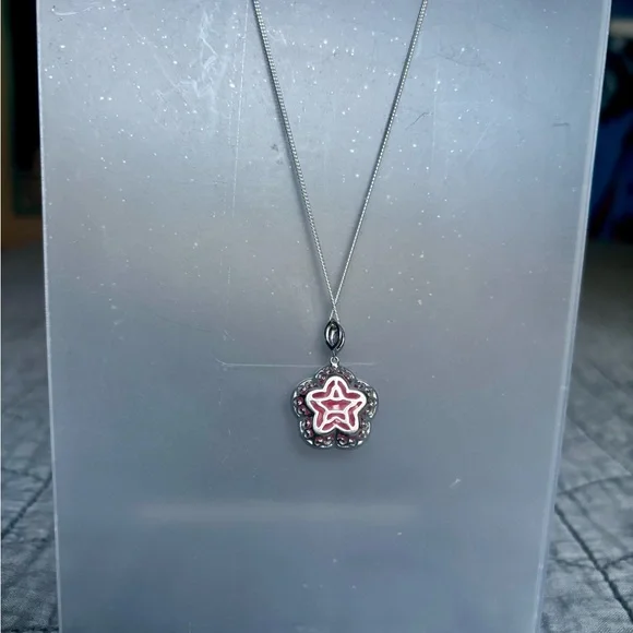 Pink jade necklace. - Picture 5 of 11